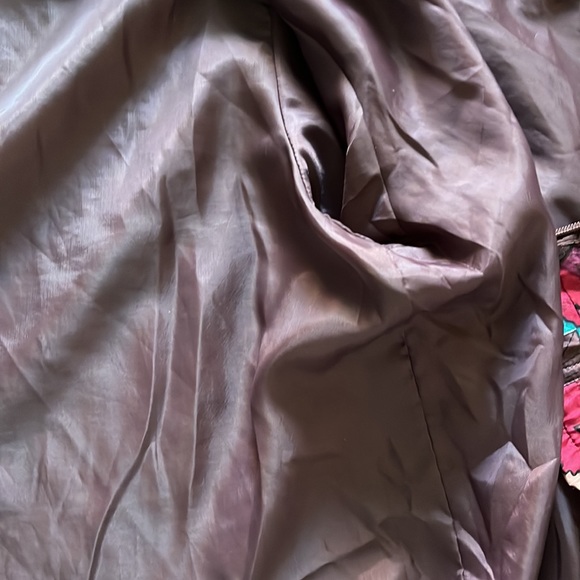 Vintage Oleg Cassini bedazzled silk Jacket 2X - Picture 10 of 13